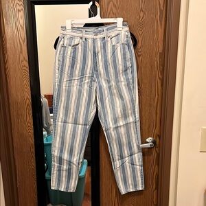 Striped Blue and White Pants